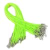 Nuevos accesorios de bricolaje colgantes con hebilla de langosta, collar de cuerda de cera simple, cuerda de cuero negro, collar, cuerda colgante, cuerda al por mayor