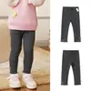 Pantalones térmicos para niña balaOneBalabala, engrosados y forrados de felpa para otoño e invierno, leggings cómodos y amigables con la piel