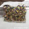 Moda Cristal de Tierras Raras 10*14mm Fondo Plano Gota de Agua Colgante Individual Tendencia Accesorios para Joyería DIY Materiales Hechos a Mano