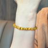 "O Que Você Quer" Novo Estilo Chinês Sem Desbotar Pulseira de Pedra Olho de Tigre Dourado Luxo Leve Versátil Pulseira Branca Feminina Presentes