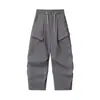 Pantalones Cargo Funcionales de Bolsillos Múltiples, Sueltos, Tendencia, Ropa de Trabajo, Secado Rápido, para Hombre, Primavera/Verano, Exteriores