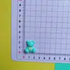 Rosto Brilhante Gola Urso Urso Resina Acessórios DIY Capa de Celular Fivela de Sapato Material Grampo de Cabelo Corda de Cabeça Caixa de Armazenamento Adesivo