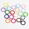 Cierre de Resorte de Cuentas Pintadas Anillo Abierto Redondo para Llavero Accesorios para Joyería DIY Anillo de Conexión de Aleación