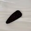 Presilha de Cabelo de Bolinhas Coreana com Toque de Luxo, Presilha Bb de Cetim Exquisita, Presilha Lateral Versátil, Acessório de Cabelo