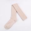 Calcetines de algodón hasta la rodilla otoño e invierno medias altas marea para niños grano vertical hasta la rodilla calcetines hasta el muslo trenzados tubo largo color sólido mayoreo