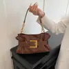 Bolso de Mano con Hebilla de Cinturón Bolso de Hombro 2026 Primavera y Otoño Nuevo Estilo Plisado Nube Commuter Casual Moda Versátil Bolso para Mujer