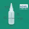 Botella de pegamento espesado, botella dispensadora industrial, botella de plástico blando transparente con punta puntiaguda, botella de plástico para tinte dividido de muestra pequeña