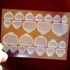 24 piezas de pegamento de gelatina transparente pasta de pegamento amarillo para uñas de uso en uñas herramienta de tableta de uñas siyin pasta de pegamento trasero pasta adhesiva de doble cara venta al por mayor