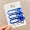 Pinza Lateral de Color Caramelo Y2K Estilo Millennial Dopamina para Mujer, Pasador de Verano para Flequillo, Pinza para el Pelo Lateral