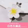 Pegamento Cremoso Flor de Durazno Flor de Cerezo Funda para Teléfono Móvil con Flores Accesorios de Joyería de Resina Paquete de Materiales DIY Accesorios para el Cabello Pasador Estilo Fresco