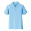 Camisas Polo de Trabalho de Manga Curta Imitando Algodão Feitas Sob Medida no Atacado, Camisas Publicitárias, Camisas Culturais, Camisetas com Logo Bordado Impresso na Gola