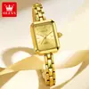 Reloj de Marca Oris Simple Versátil Cuadrado para Mujer Estilo Ins Moda Reloj de Cuarzo para Mujer