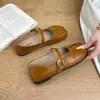 Novos Sapatos Rasos Femininos 2026, Mocassins Confortáveis com Solado Macio, Estilo Chic Francês, Bico Baixo, Mary Jane Versátil Franzido