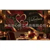 Fondo romántico transfronterizo para el Día de San Valentín, accesorios para fotos de fiesta de rosas en forma de corazón, decoración de pared para confesiones de boda