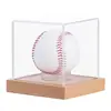 Caja de Exhibición de Béisbol de Acrílico Plexiglás Transparente Caja de Colección de Pelotas Caja de Almacenamiento a Prueba de Polvo Caja Transparente de Acrílico