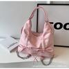 Mochila tote com laço estilo western popular bolsa transversal popular feminina 2024 nova moda bolsa de ombro para o dia a dia