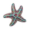 Broche Retro de Estilo Nuevo Europeo y Americano de Estrella de Mar y Concha, Pin de Moda para Chaqueta de Traje de Lujo Ligero para Mujer, Broche Marino