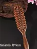 Pente de almofada de ar de sândalo dourado pente com bolsa de ar pente massageador antiestático queda de cabelo cabeça Meridianos cabelo liso fofo doméstico pente de madeira