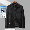 Chaqueta de plumón para hombre 2026 Otoño/Invierno Cuello camisero Estilo ropa de trabajo Estándar Nacional 90% plumón Ligera Chaqueta de plumón de negocios para hombres jóvenes y de mediana edad Moderna