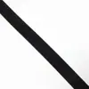 Suministro de Cinta Elástica de Nylon Tejido Elástico de Velcro Negro, Cierre de Gancho y Bucle que no se Engancha, Elástico Mágico para Atar el Cabello