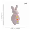 Set de Huevos de Pascua Tejidos de Simulación Conejo Adorno de Decoración de Primavera Huevo Pintado en Caja Hecho a Mano Huevo Roto