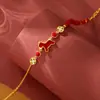 Tichia Original Fique Rico Imediatamente Pulseira de Ágata Vermelha Feminina Prata de Lei S925 Retro Tendência Nacional Ano do Cavalo Acessórios de Mão