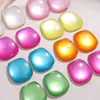 Série de Cores Macaron Olho de Gato Quadrado Curvo Contas Acrílicas Brincos DIY Acessórios para Chaveiro