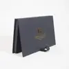 Caja de Membresía Personalizada de Tapa Dura de Terciopelo, Caja de Regalo de Terciopelo con Tapa abatible, Personalización OEM de Tarjeta VIP de Marca de Alta Gama