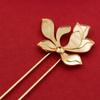 Horquilla de loto estilo antiguo Ming, horquilla de uso diario, accesorios para el cabello vintage, accesorios hechos a mano, ropa china que combina con todo