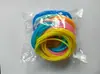 Pulseira Luminosa de Silicone Anel de Cabelo Multifuncional de Silicone Pulseira Colorida de Doce Diâmetro do Anel de Cabelo 2,5mm Pulseira Joias DIY