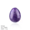 Ovo Pequeno em Forma de Ovo de Cristal Natural Transfronteiriço Páscoa Ágata Pássaro Esculpido Ovo de Pássaro Forma de Pedra Bruta Ornamento de Mão Ovo de Jade