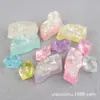Llavero de Cristal de Roca DIY con Lentejuelas Accesorios de Resina Accesorios de Pegamento en Crema Cubitos de Hielo Simulados Funda para Teléfono Móvil Accesorios de Comida y Juego