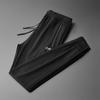 Pantalones casuales de hombre verano seda de hielo pantalones de aire acondicionado pantalones transpirables para hombre pantalones sueltos con cordón en el tobillo hombres 21315