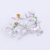 Broche Bambi Joyería Broche de Corsage de Perla Antiluz de Alta Gama Broche de Alce para Ropa de Navidad de Alta Gama