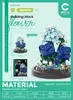 Suculento Ramo de Rosas en Maceta, Planta de Flores Eternas, Juguete Educativo de Ensamblaje, Regalo de Cumpleaños para Niña, Bloques de Construcción al por Mayor