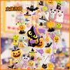 Pegatinas de Halloween Flash de Venta Caliente Transfronterizas Calabaza Fantasma Pegatinas de Espuma Dibujos Animados 3D para Niños Pegatinas de Decoración Festiva