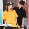 Camisa polo estilo americano, ropa de trabajo de algodón puro, manga corta, unisex, camiseta moderna y a la moda, camisa cultural para grupo, estampado de logo, verano