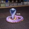Impressão 3D Cobra Descompressão Articulações Completas Ativas Enfeites Cascavel Famoso na Internet Criativo Feito à Mão Cobra Transfronteiriço