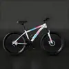 Bicicletas de Montanha para Adultos, Homens, Mulheres, Adolescentes, Bicicletas de Estrada Off-Road com Amortecimento e Velocidade Variável para Estudantes se Deslocarem para o Trabalho