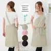 Avental Impermeável Fashionável Estilo Japonês e Coreano para Cozinha, Confeitaria, Arte Floral, Pintura, Chá de Leite e Unhas