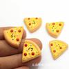 Imitação de alimentos e jogar resina pizza acessórios creme caso de telefone diy acessórios papelaria caixa de jóias artesanais materiais de jóias