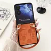 Estilo Ins Adequado para Capa de Celular Xiaomi Mix Flip, Nova Capa Protetora Dobrável com Textura de Couro, Desenho Animado Mickey Minimalista