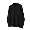 Nuevo Top Base de Felpa Doble Cara de Cuello Medio Alto para Otoño e Invierno Ropa Interior Cálida Casual Gris Oscuro Blanco