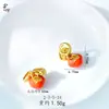 Acessórios Antigos Pingente de Caqui Banhado a Ouro Pulseira de Caqui Pulseira Charme Sorte