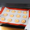 Venta directa de almohadillas de silicona para hornear de grado alimenticio, resistentes a altas temperaturas, de fibra de vidrio y silicona, para hornear macarrones, para amasar harina.
