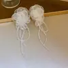 Brincos de Disco Pregueado Fosco Exagerados Estilo Europeu e Americano Agulha de Prata Brincos de Luxo Leve de Alta Qualidade Brincos Versáteis da Moda para o Dia a Dia para Mulheres