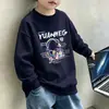 Moletom Infantil Masculino de Primavera Estilo Primavera e Outono 2026 Novo Médio e Grande Infantil Meninos Esportivo Elegante Pulôver Top da Moda Tendência