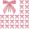 Colgante de decoración para árbol de Navidad con lazo de terciopelo de 2,5 cm de Cross-Border Spot. Accesorios de decoración para ambiente navideño.
