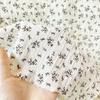 Algodão Puro Crepe de Gaze Dupla Bebê Vintage Estampado Floral Pequeno Gaze Bebê Roupas Infantis Pijamas Roupas de Casa Tecido