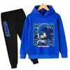 Conjunto de Ropa para Niños Transfronterizo Amazon Aliexpress Comercio Exterior Dropshipping para Niños Mayores Sudadera con Capucha y Pantalones de Chándal Conjunto de Dos Piezas